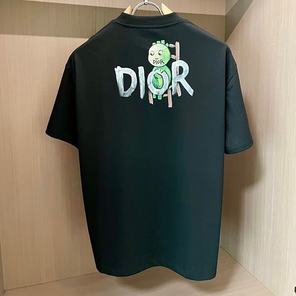 目を惹くカラーディオール スーパーコピー コラールロゴ tシャツ 2色 dee78461